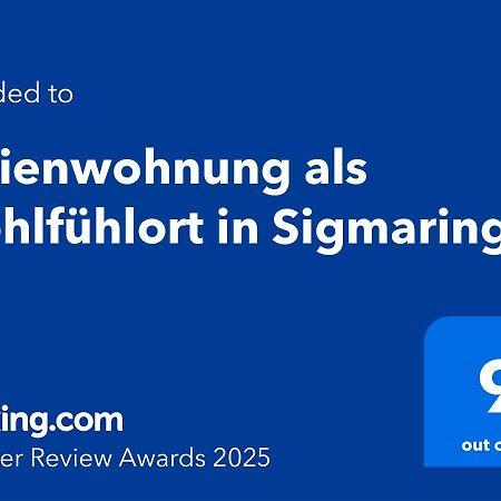 Ferienwohnung Als Wohlfuehlort In Sigmaringen Εξωτερικό φωτογραφία
